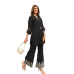Flower Power ? Embroidered & Printed Cotton Dress for Women (XL)